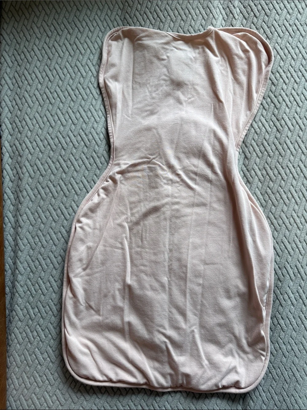 Love to dream Blush Pink Swaddle One-Piece with Heart Quilt